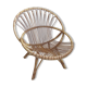 Adult rattan shell armchair from the years 60-70