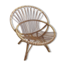 Adult rattan shell armchair from the years 60-70