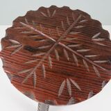 Tabouret brutaliste espagnol tripode 1960