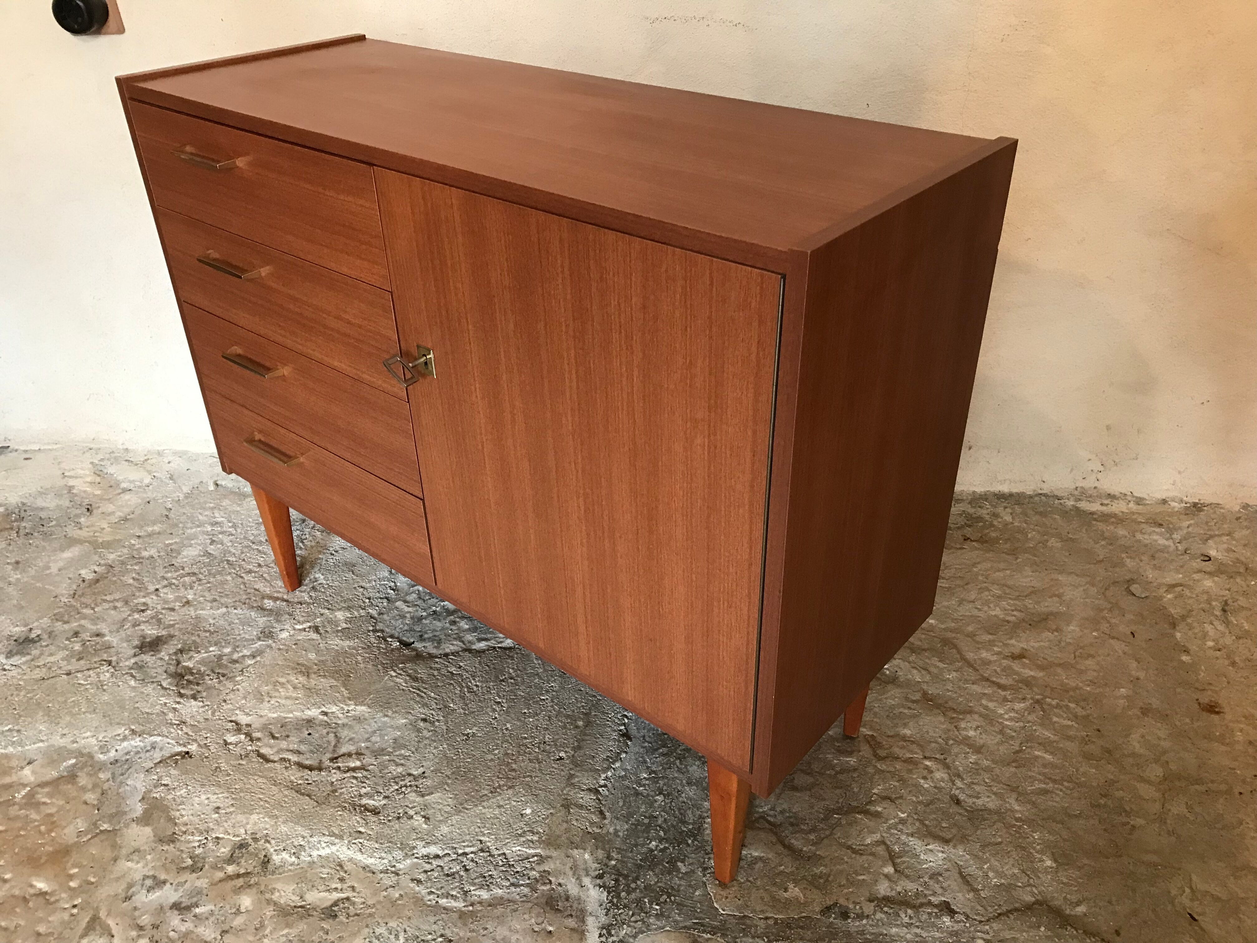 Buffet vintage storage cabinet formica
