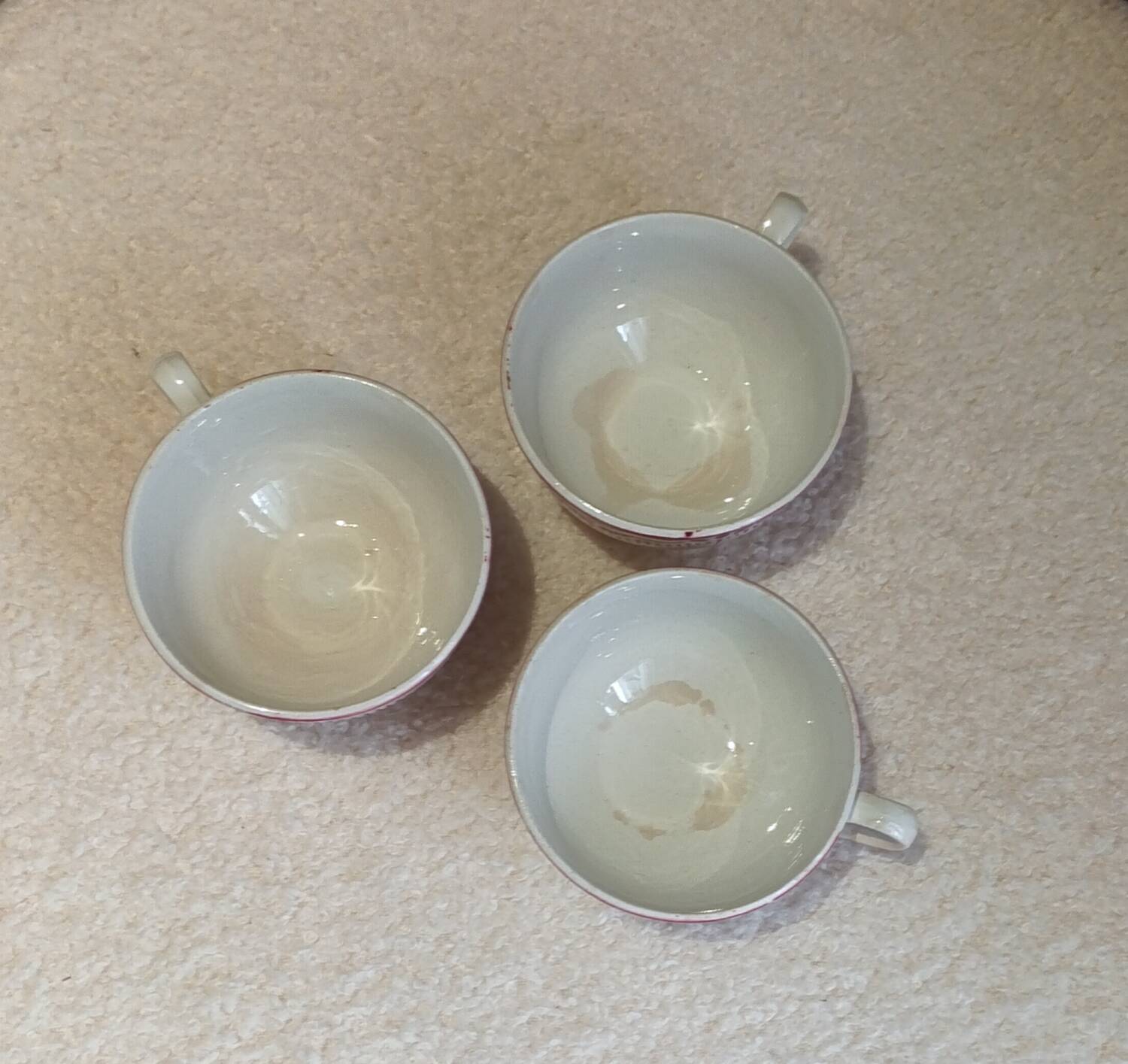 Antique Sarreguemines cups