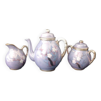 Japanese set, teapot, sugar bowl and milk jug