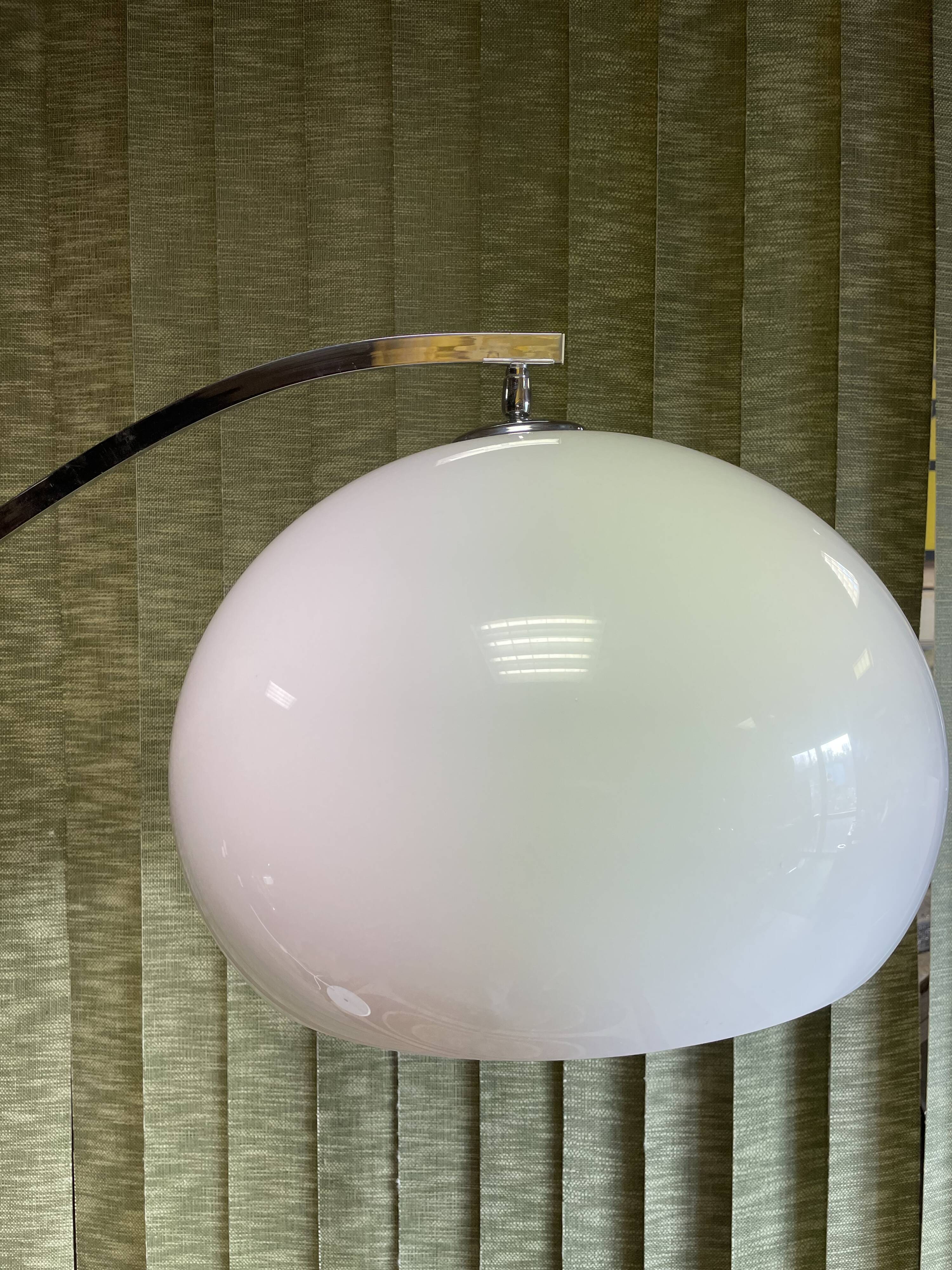 Adjustable arc floor lamp design Guzzini year 70