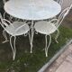 Wrought iron garden lounge