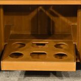 Asian Liquor Cabinet in Lacquered Wood, China – 1950