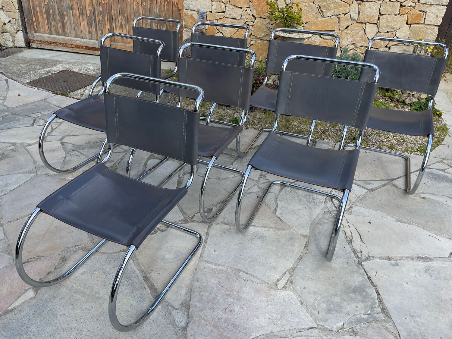 Chaises Mies Van Der Rohe Édition Année 80