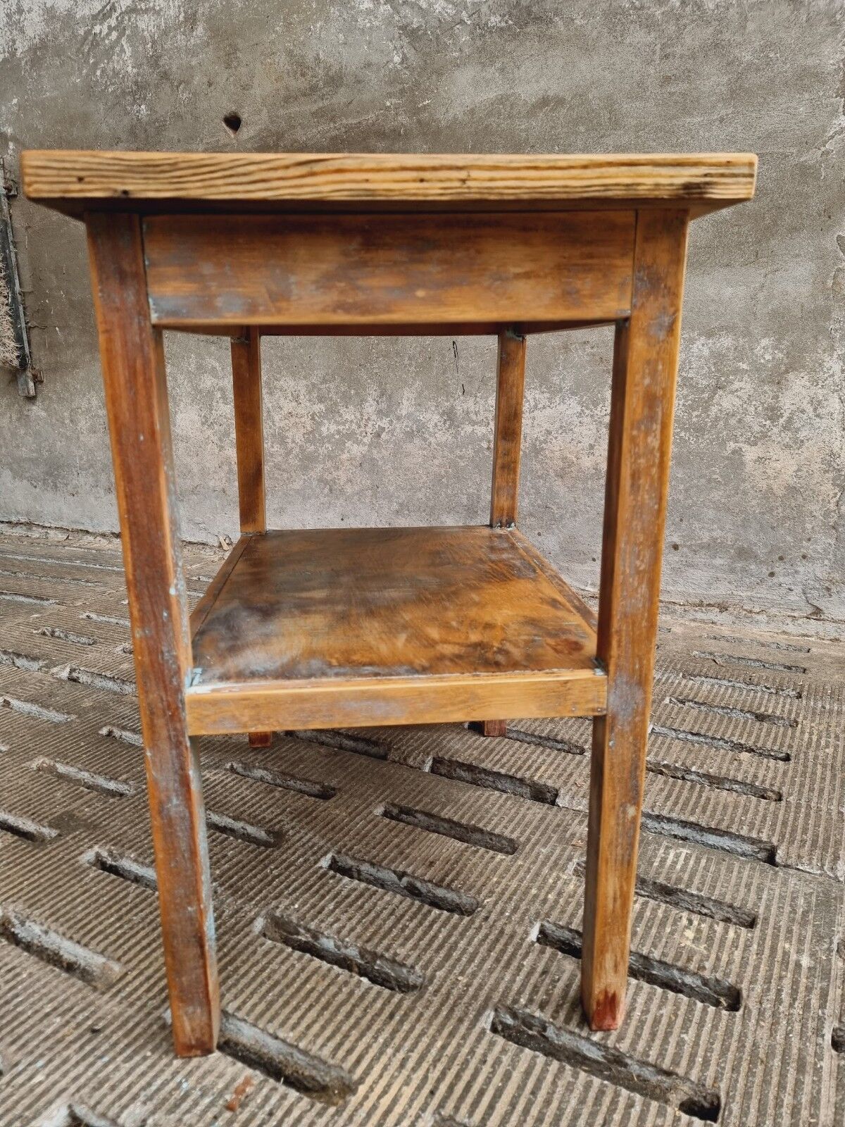 Vintage side table bathroom furniture or work table