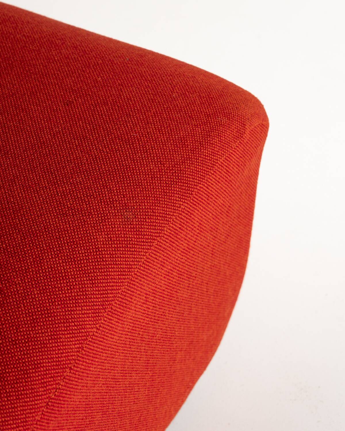 Modular Sofa in Red Fabric, Italy, 1970s