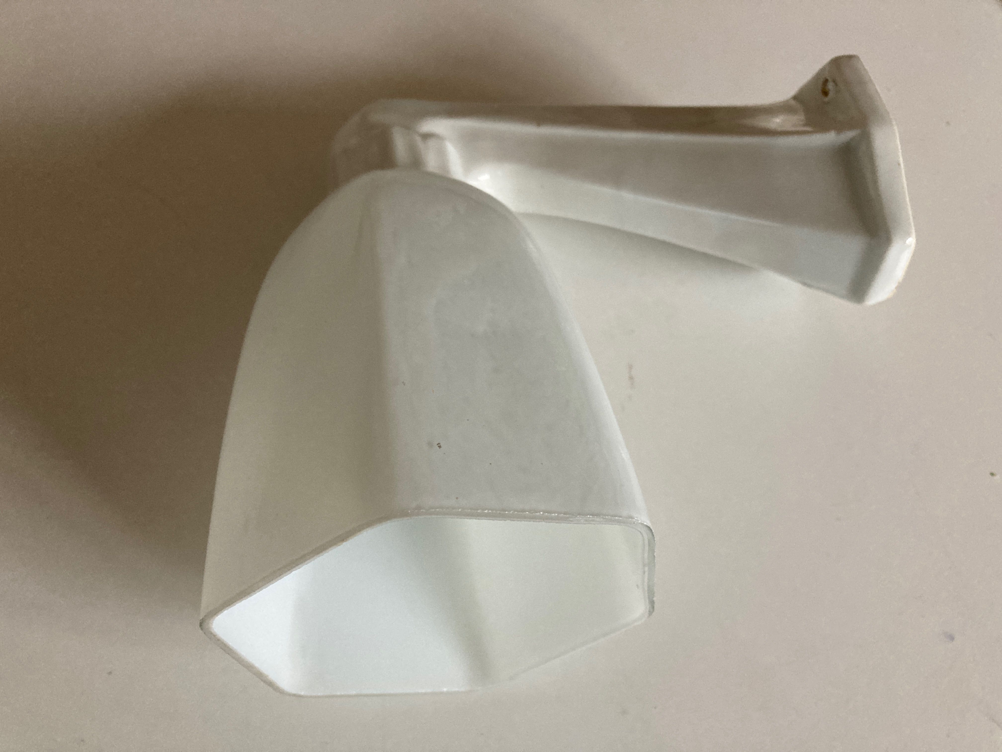 Art deco bathroom wall lamp in porcelain and opaline 1930-1950