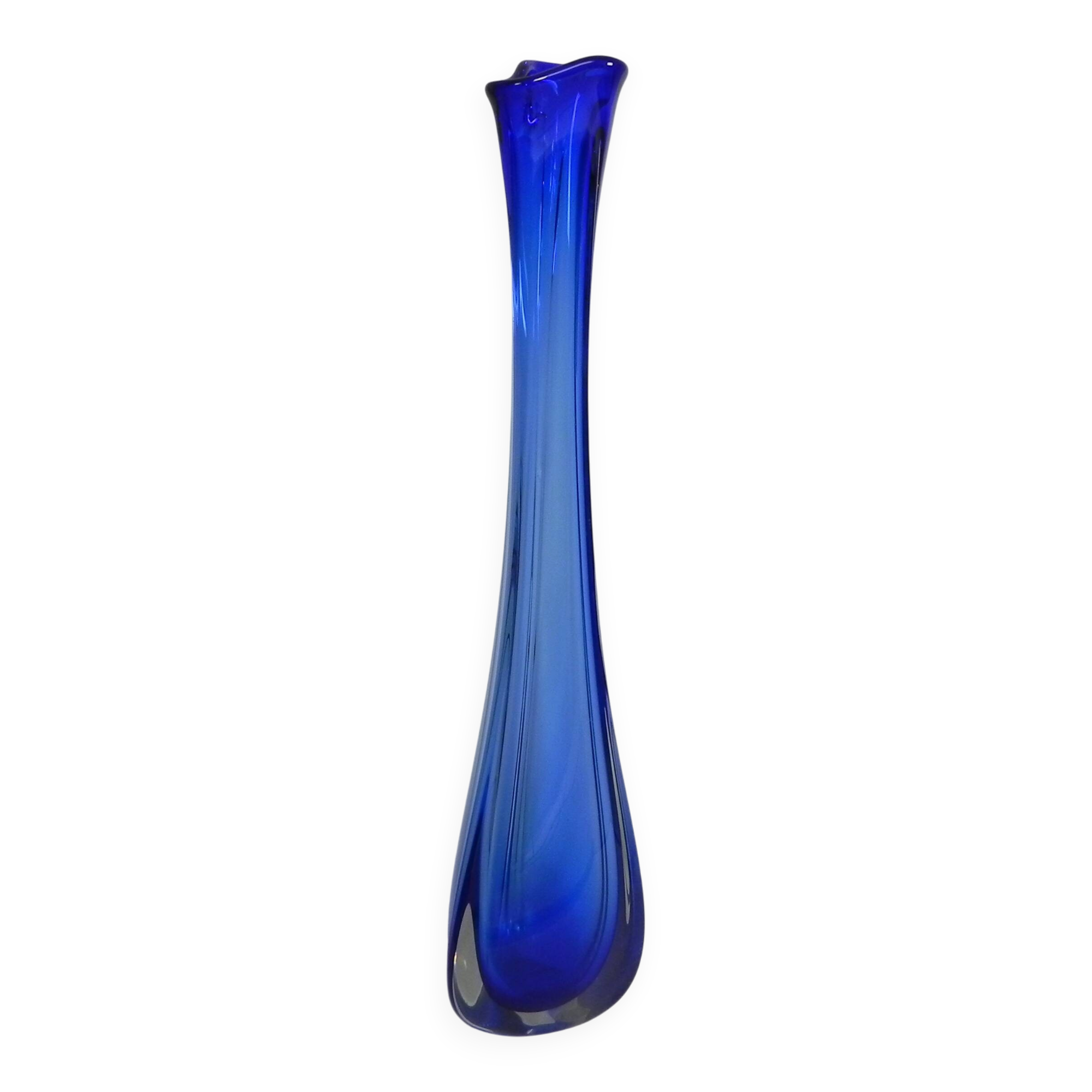 Vase Murano bleu de 59 cm, années 1950