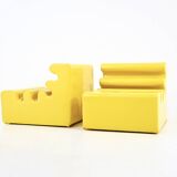 Pair of yellow “Karelia” armchairs by Liisi Beckmann for Zanotta, 1960
