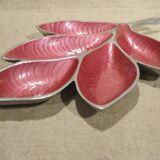 Designer centerpiece in enameled aluminum length 40.7 cm