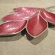 Designer centerpiece in enameled aluminum length 40.7 cm