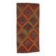 Tapis kilim turc vintage 376x172 cm laine jajim kelim