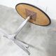 Roche Bobois oval table 1970 smoked glass chrome legs 152x117 cm