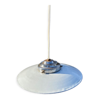 White enamel pendant light