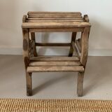 Old foot walk in solid wood