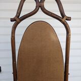 Rattan psyche mirror