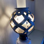 Moustier faience lamp