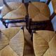 Lot de 4 Chaises en jonc et Bois
