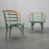 Rare Set of Two Bauhaus Armchairs B 246 by Josef Frank for Thonet, 1930s
