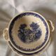 Villeroy and Boch Burgeland blue soup cups with underplates