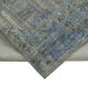 Hand-knotted oriental vintage 176 cm x 244 cm blue patchwork carpet