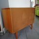 Wood and rattan dresser, 60s