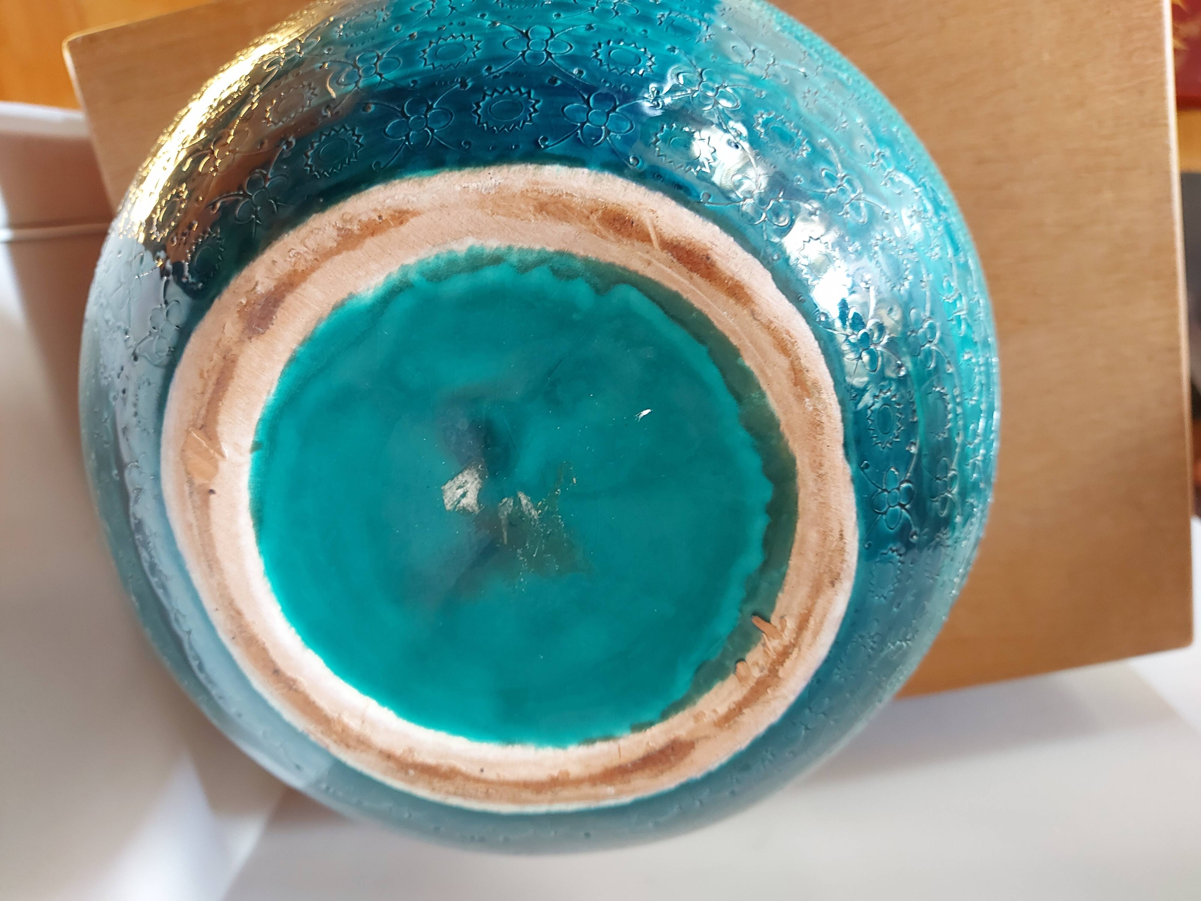 Vase Aldo Londi Bitossi , green color