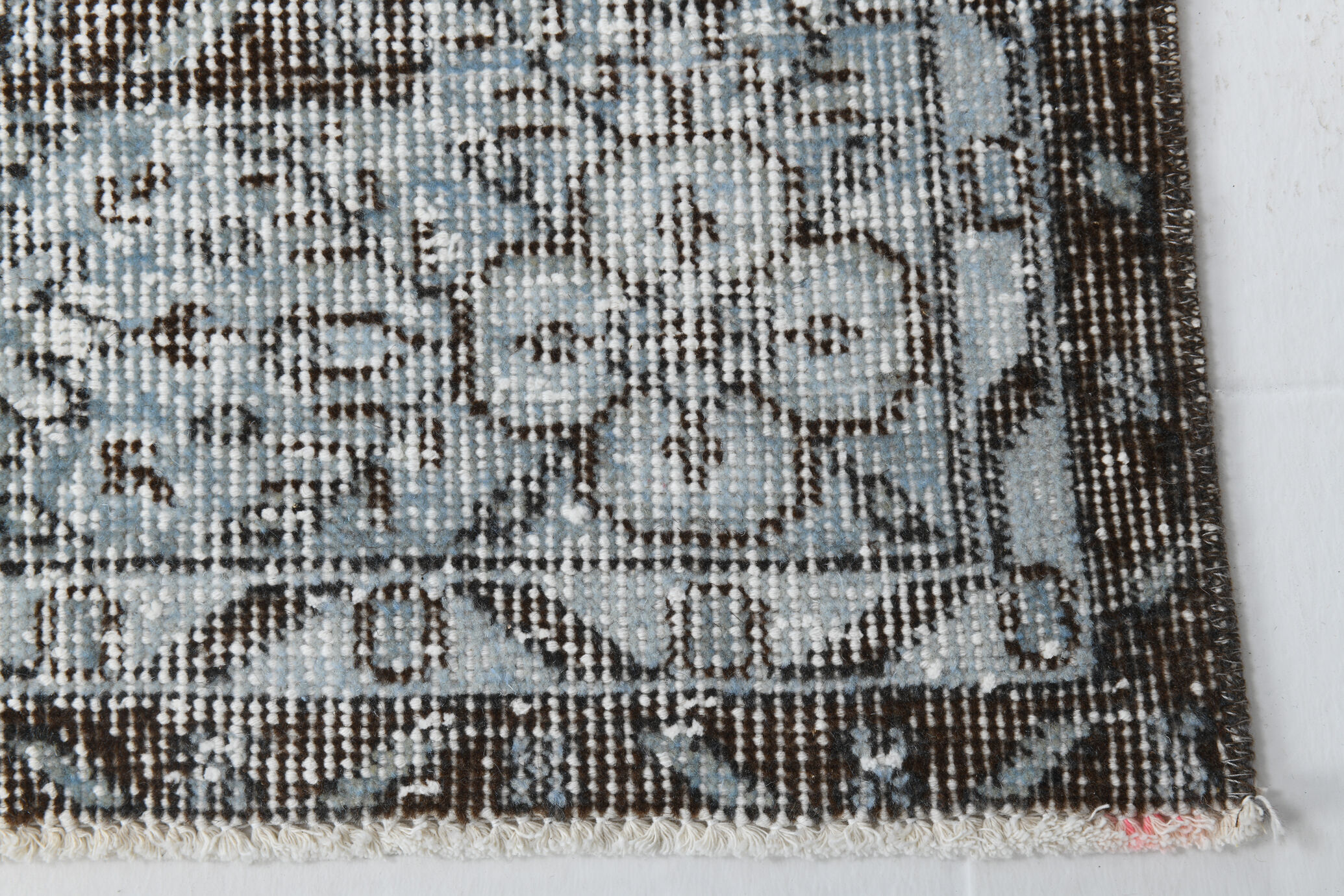 5x8 faded blue handmade turkish rug 260x150cm