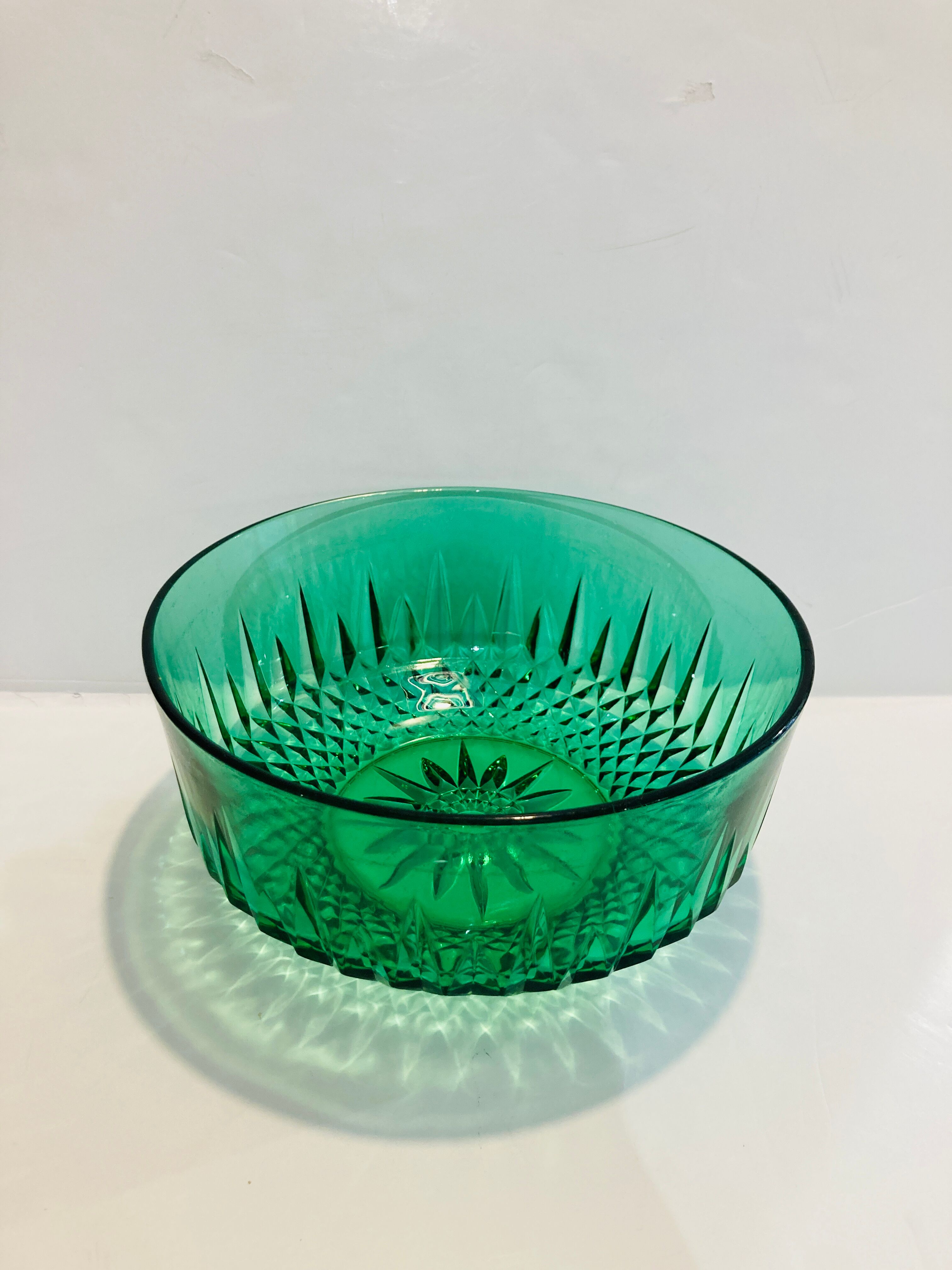 GREEN GLASS BOWL 60S - RETRO-KITCHEN-VINTAGE