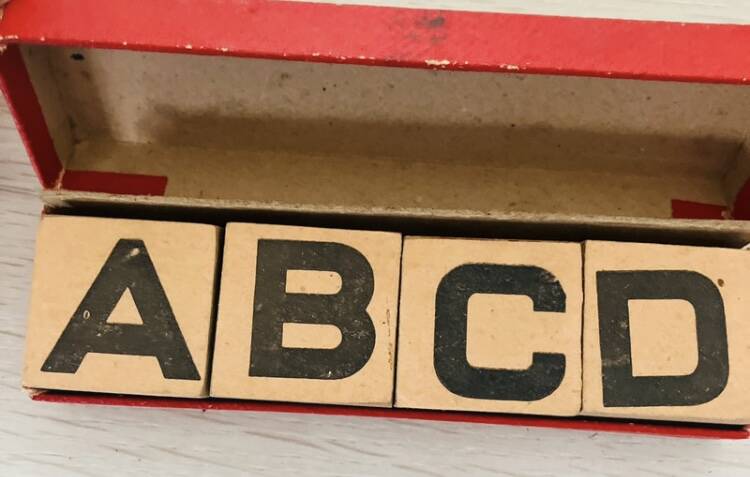 Wooden letters