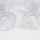 Pair of glass candlesticks