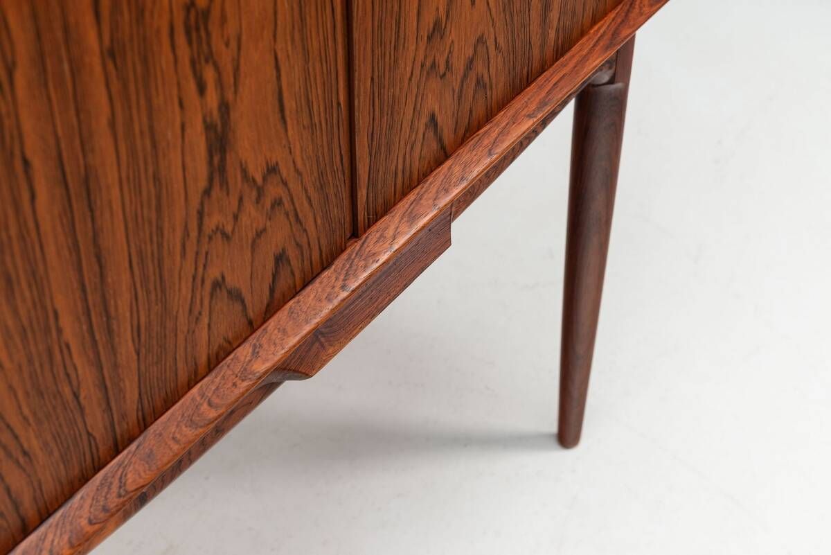 Illum Wikkelso bar cabinet in rosewood C. F. Christensen Denmark 1960