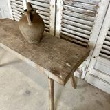 Solid oak console