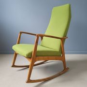 Drevotvar Scandinavian style rocking chair, Czechoslovakia, 1960s–1970s