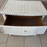 Commode en rotin