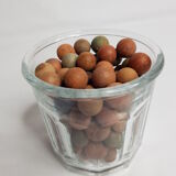 Lot de 100 billes en argile anciennes 1900