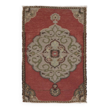 Tapis petit fait main. Tapis de porte vintage. Housse de siège en laine turque. Tapis d'entrée. Tapis de cuisine.