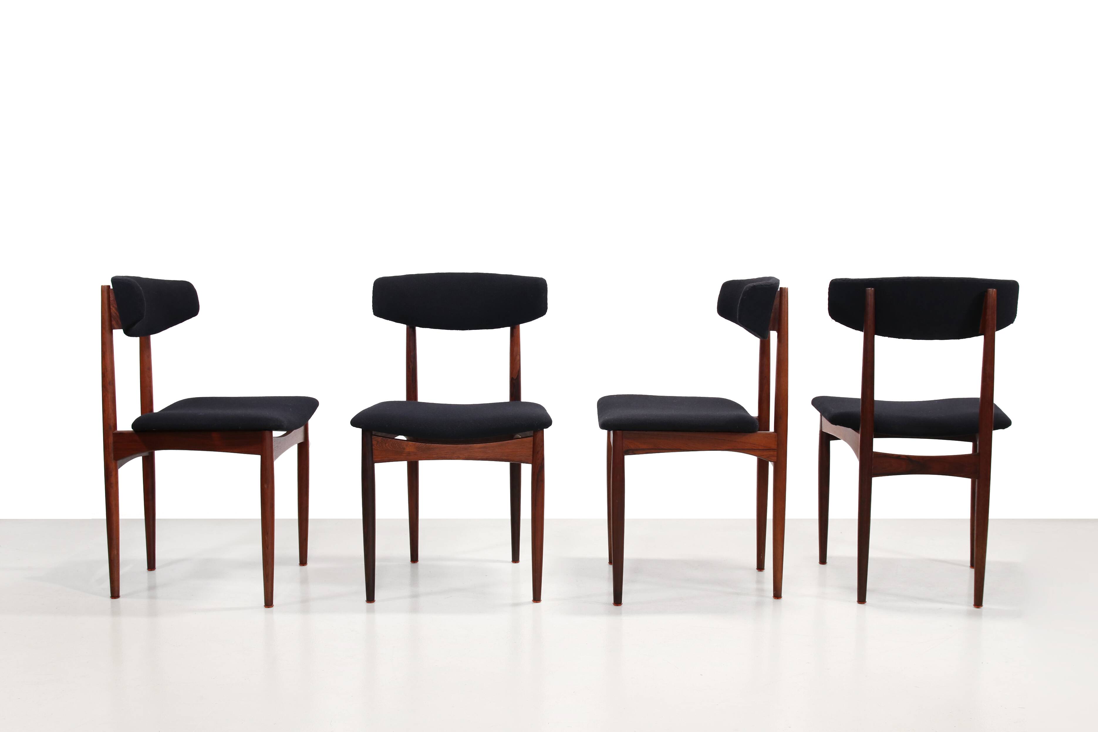 Chaises de salle à manger design en palissandre