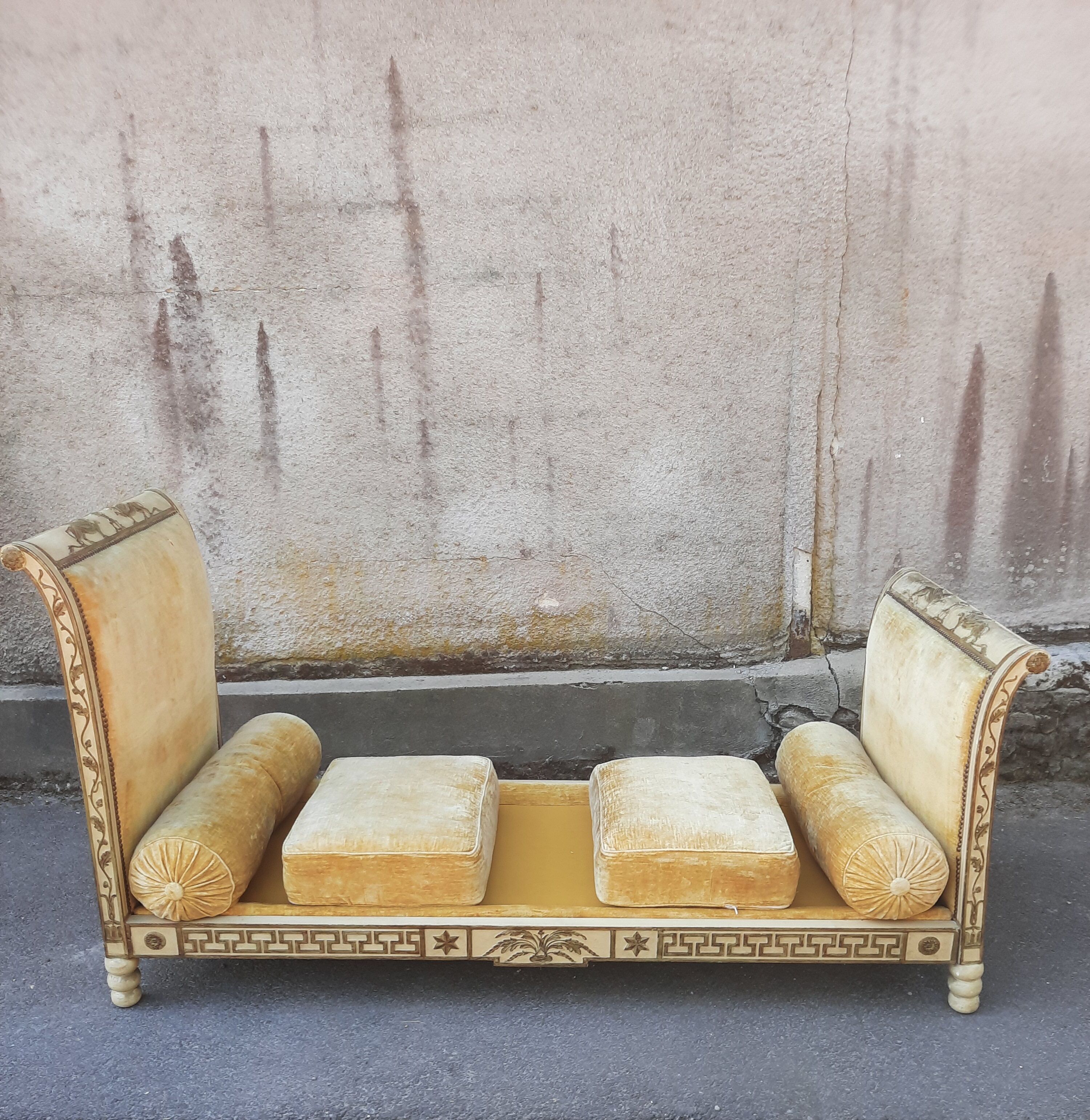 Directoire lacquered bed