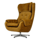 Fauteuil lounge pivotant restauré de Up Zavody, Tchéquie, 1970