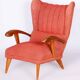 Art Deco Wingchair in Beech by Jan Vaněk, 1930s