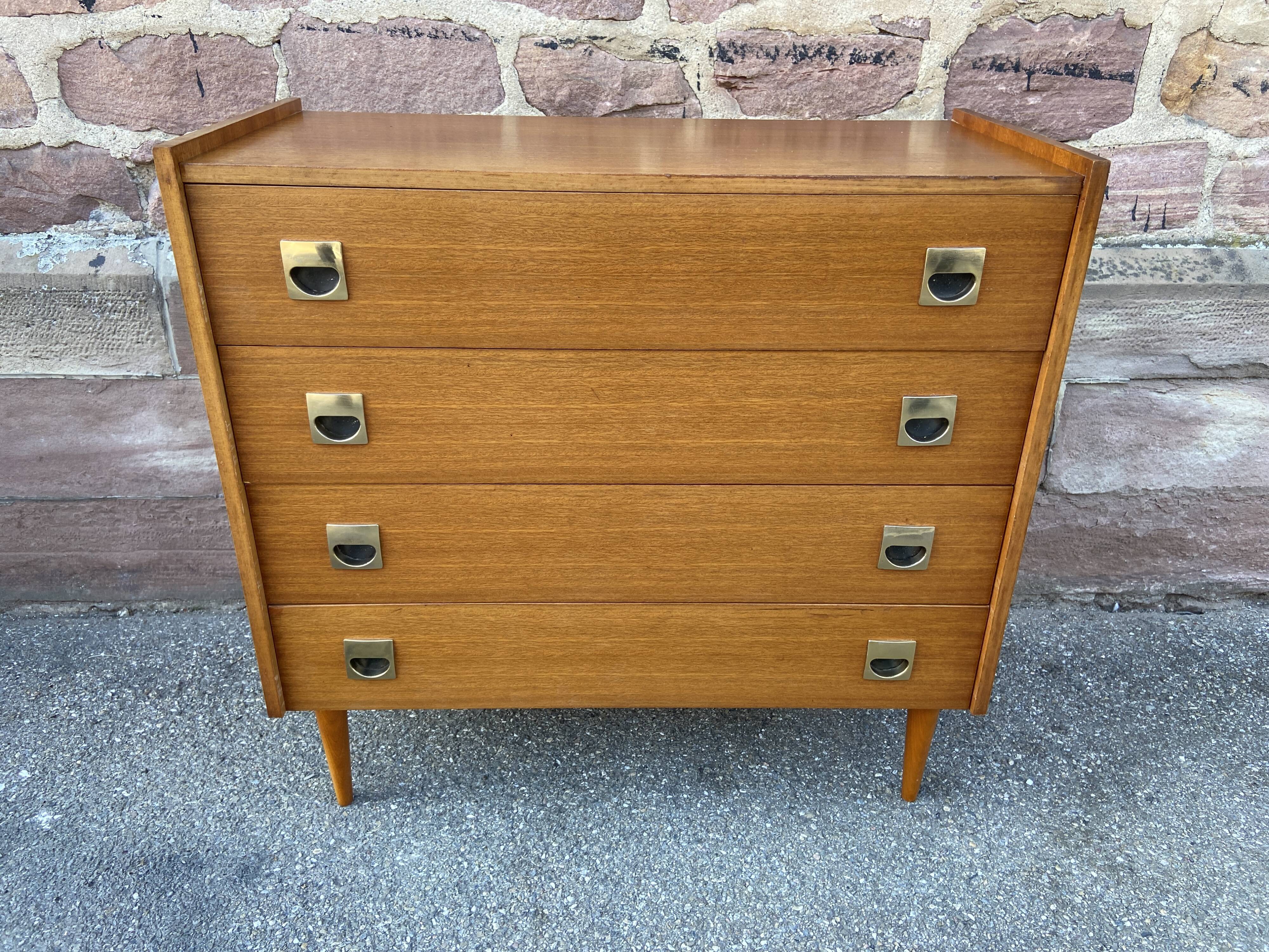 Vintage wooden chest of drawers 1960/1970