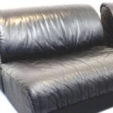 Canapé modulable en cuir, Chauffeuses vintage en cuir