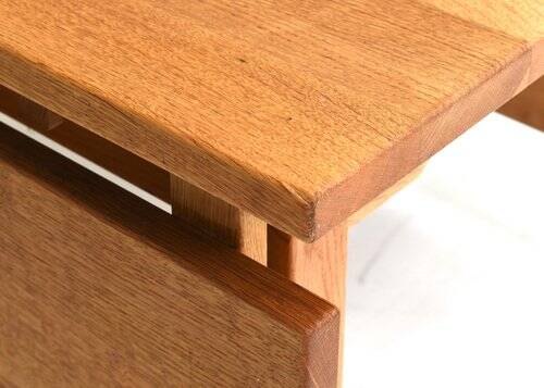 Scandinavian drop leaf dining table in oak, 1970s