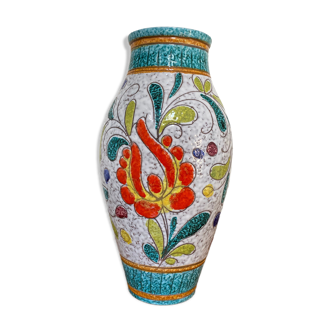 Vase with floral decoration