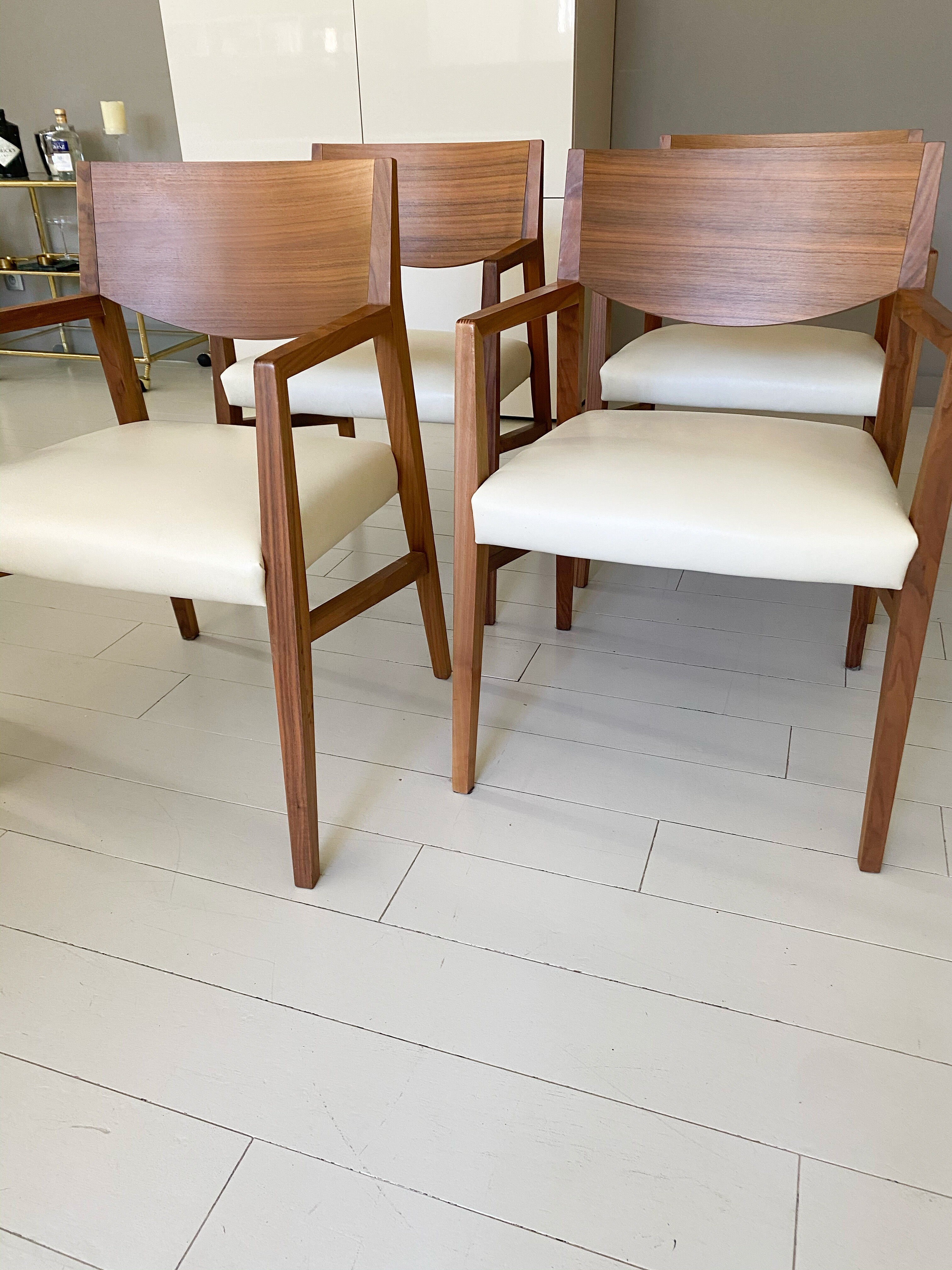 Set of 4 Brera Natuzzi armchairs