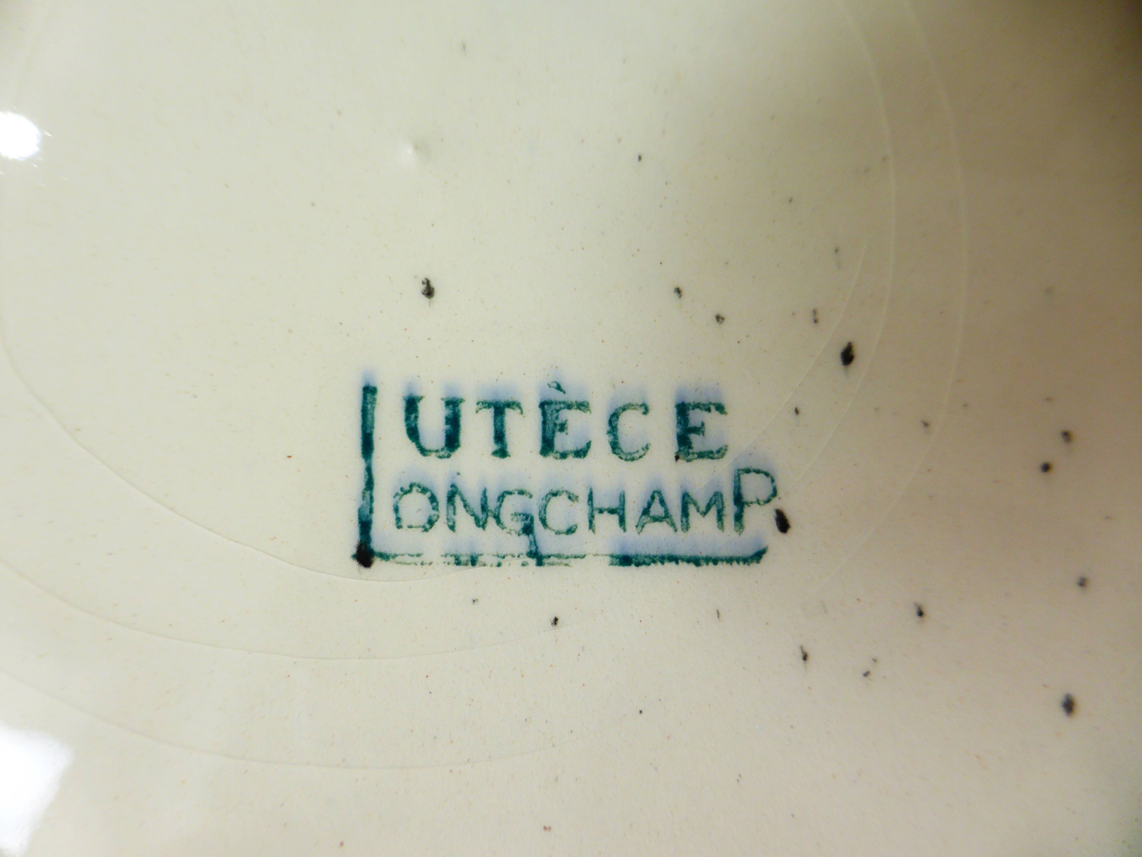 3 vintage deep plates from Longchamp model Lutèce 220523