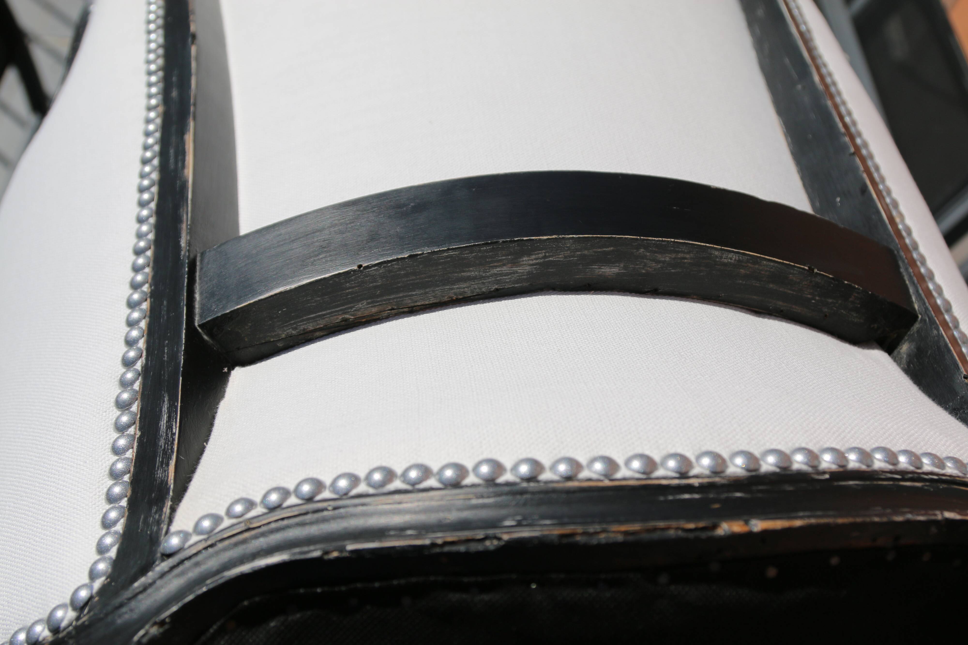 Louis XV style bergère revamped